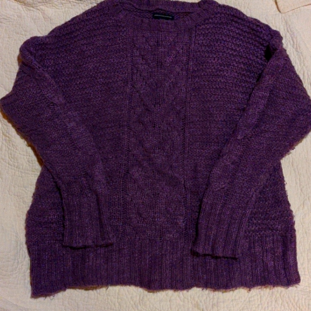 Purple XL American Eagle Outfitters Sweater